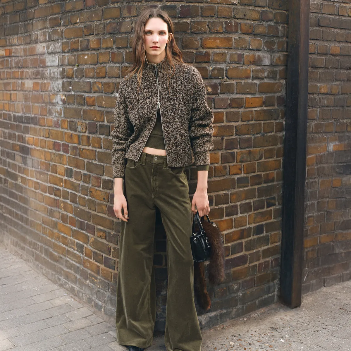 MANGO - Chaleco Jaspeado Cremallera Mujer Mango