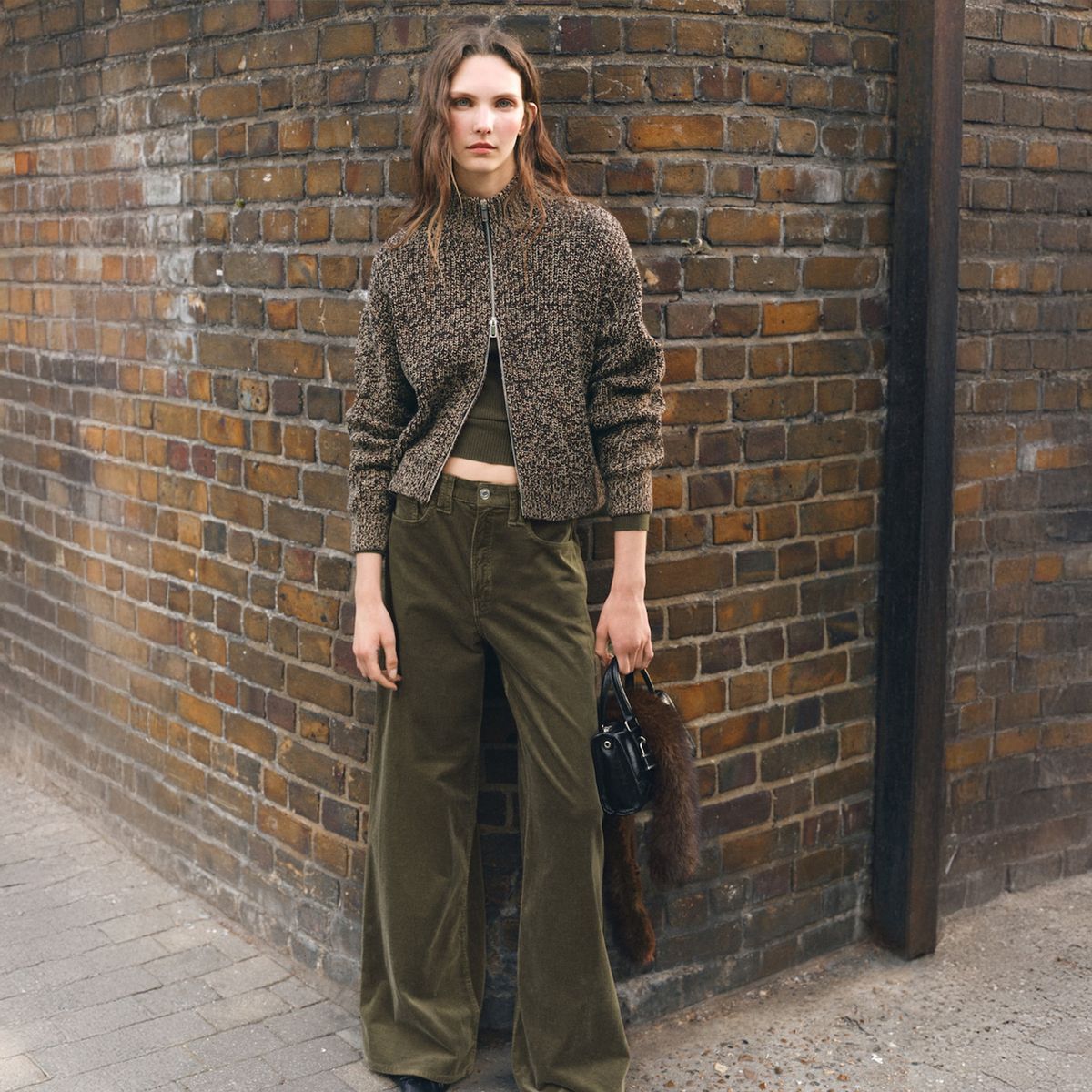 MANGO - Chaleco Jaspeado Cremallera Mujer Mango