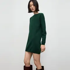 MANGO - Vestido Punto Fino Mujer
