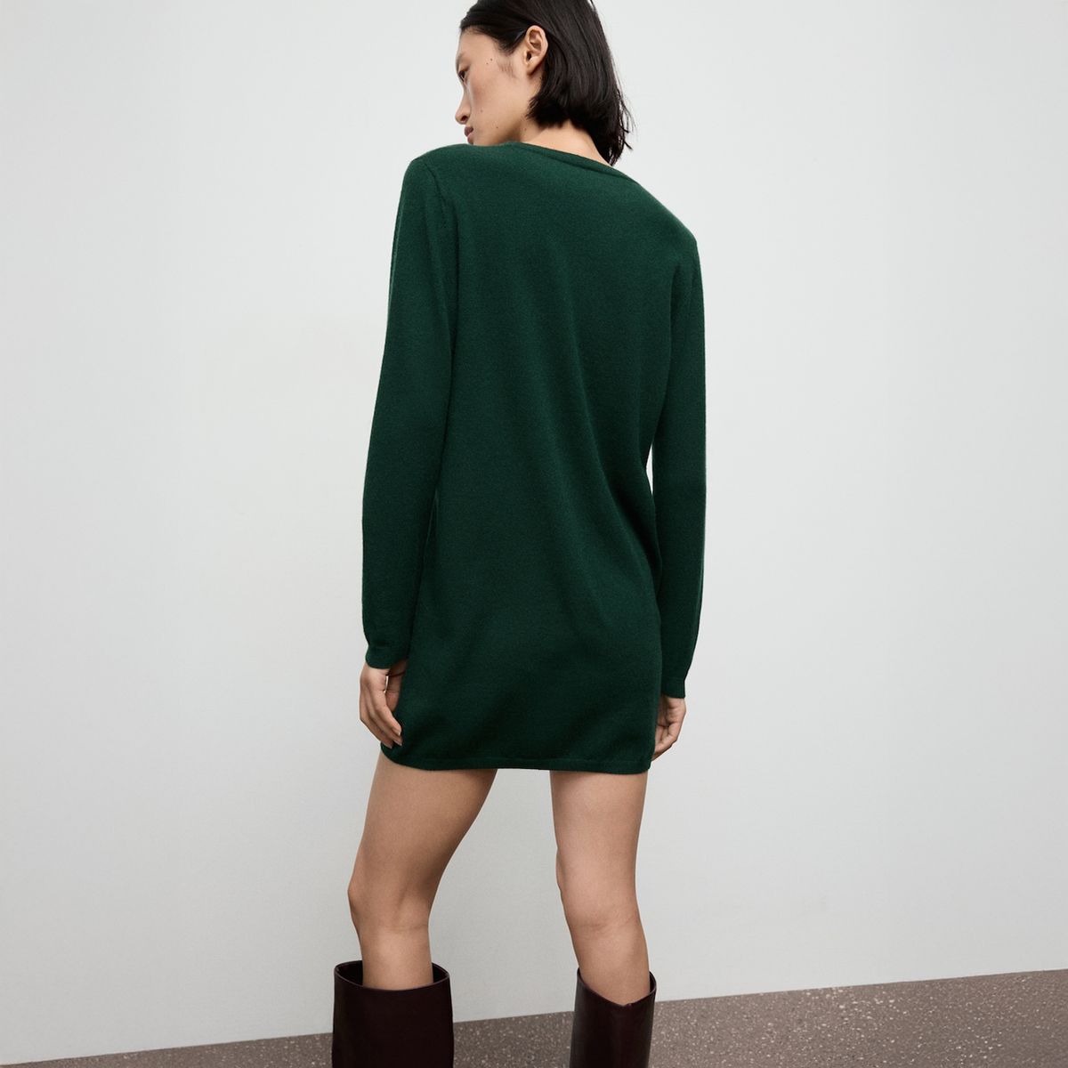 MANGO - Vestido Punto Fino Mujer Mango