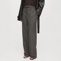 Pantalón Recto Cinturón Mujer