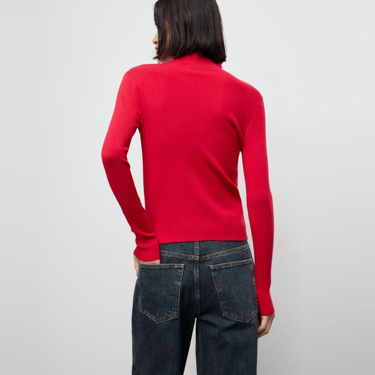 MANGO - Sweater Entallado Cuello Perkins Mujer Mango