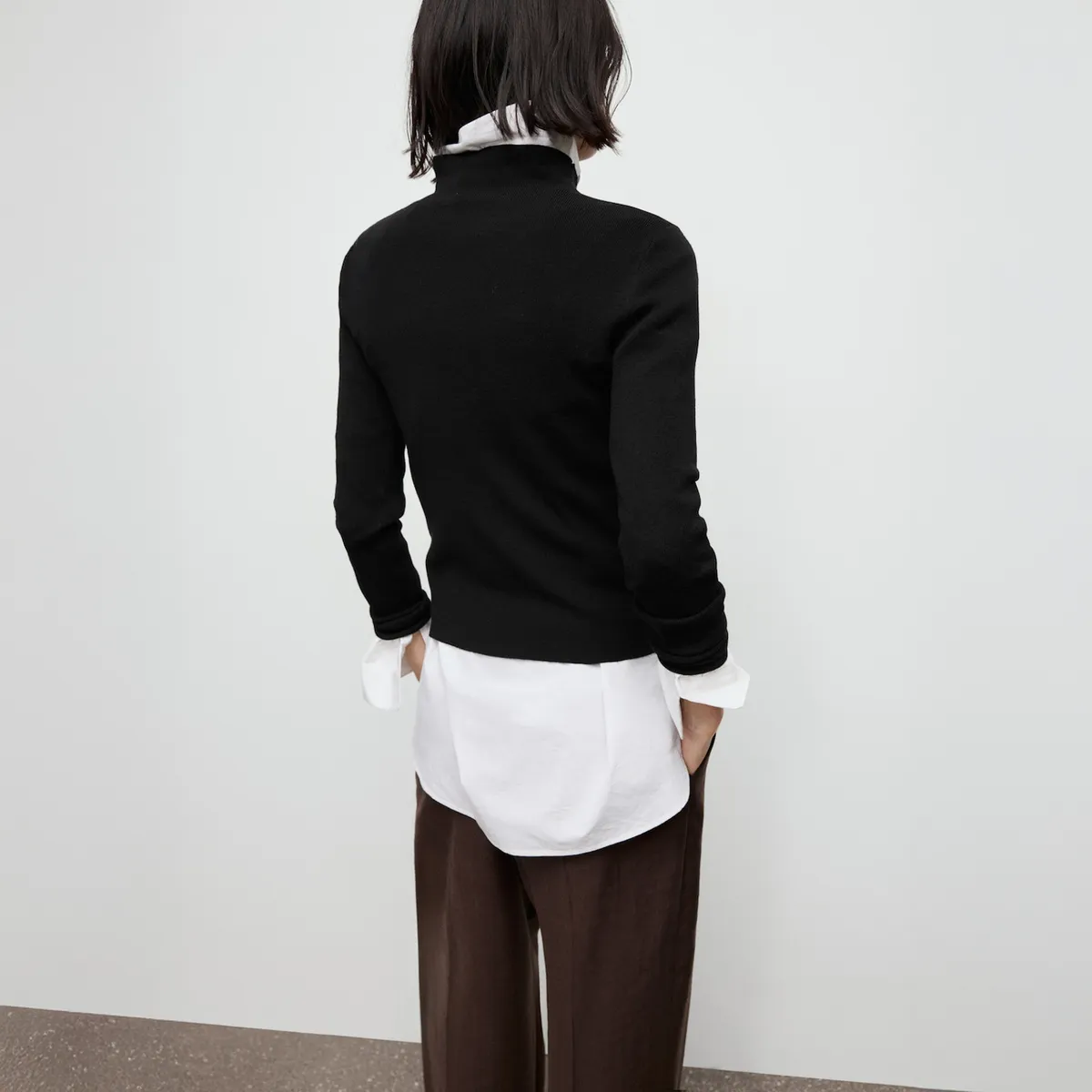 MANGO - Sweater Entallado Cuello Perkins Mujer Mango