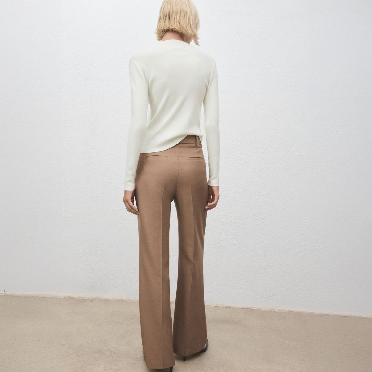 MANGO - Sweater Entallado Cuello Perkins Mujer Mango