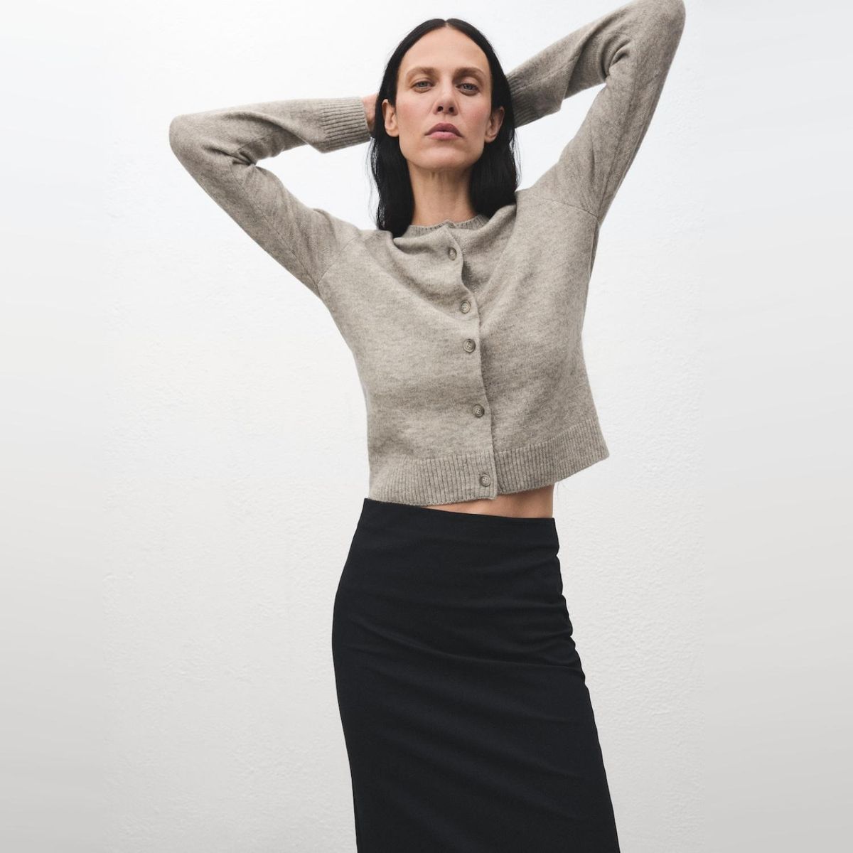 MANGO - Cárdigan Punto Botones Mujer Mango