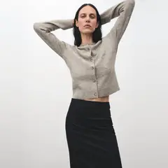 MANGO - Cárdigan Punto Botones Mujer