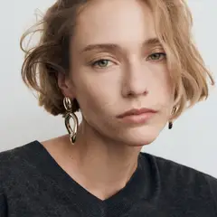 MANGO - Aros Irregulares Mujer