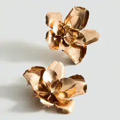 MANGO - Aros Diseño Flor Mujer