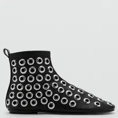 MANGO - Botín Mujer Negro