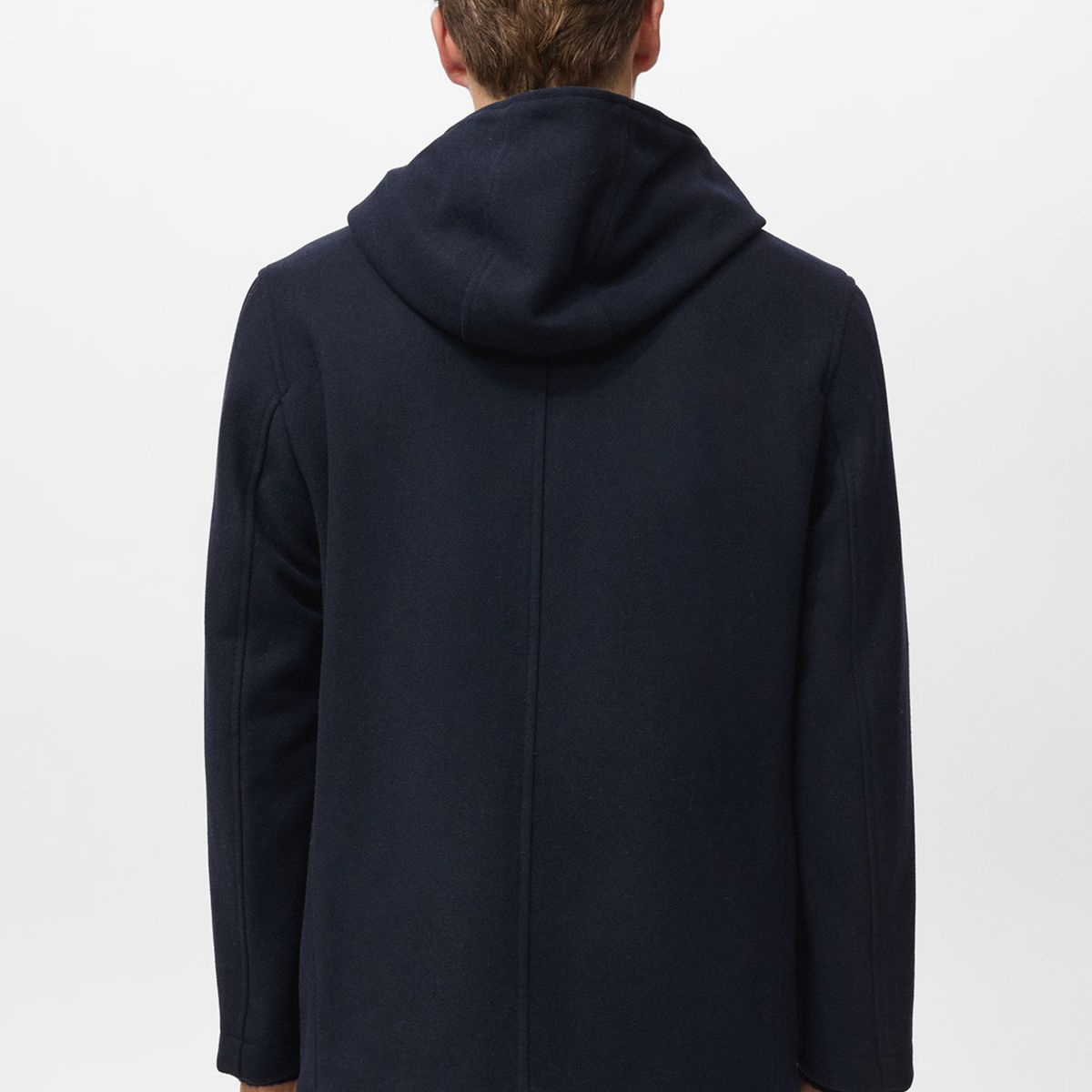 MANGO MAN - Abrigo Lana Capucha Hombre Mango Man