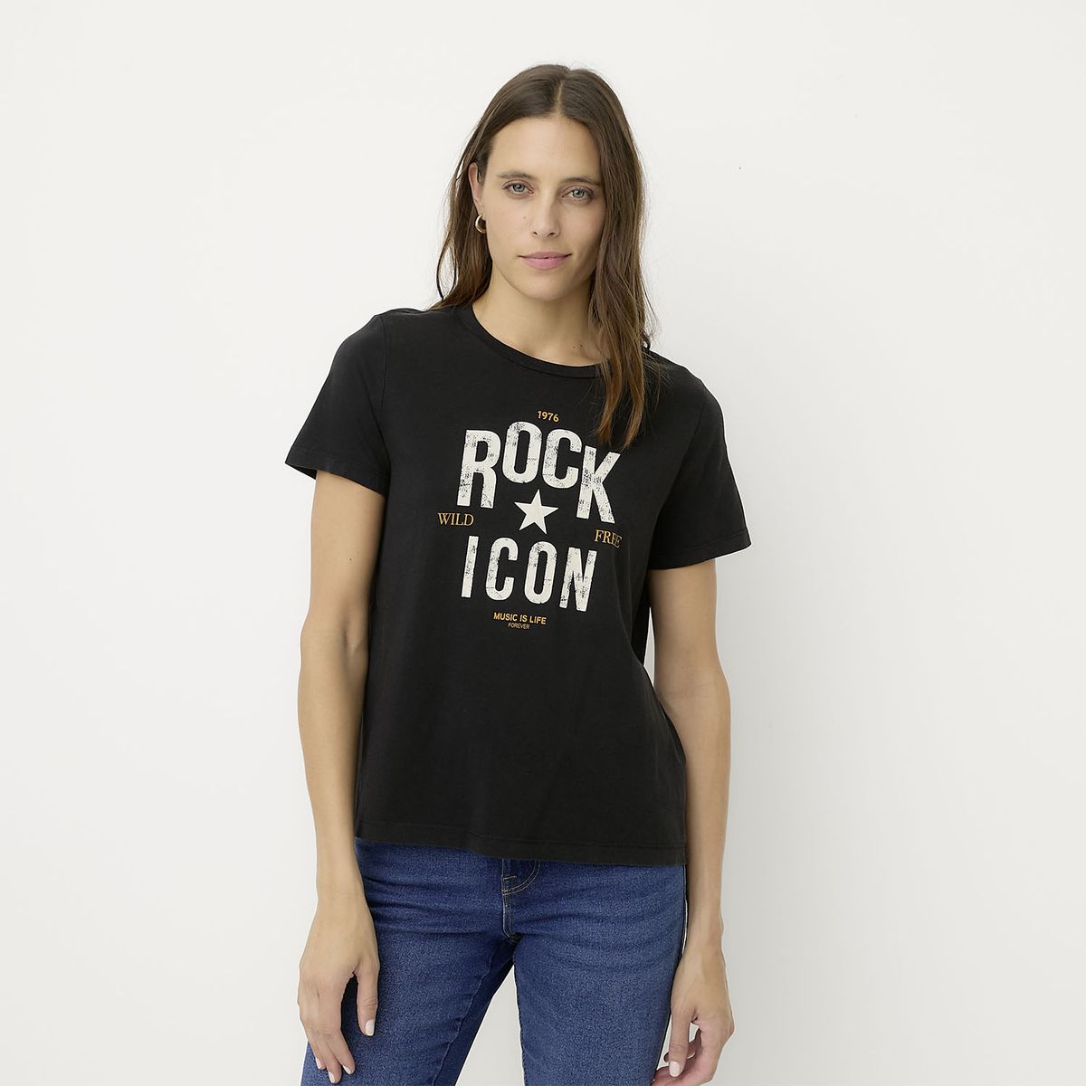 VERO MODA - Polera Estampada Manga Corta Mujer Vero Moda