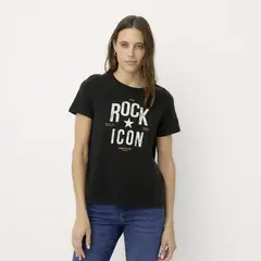 VERO MODA - Polera Estampada Manga Corta Mujer