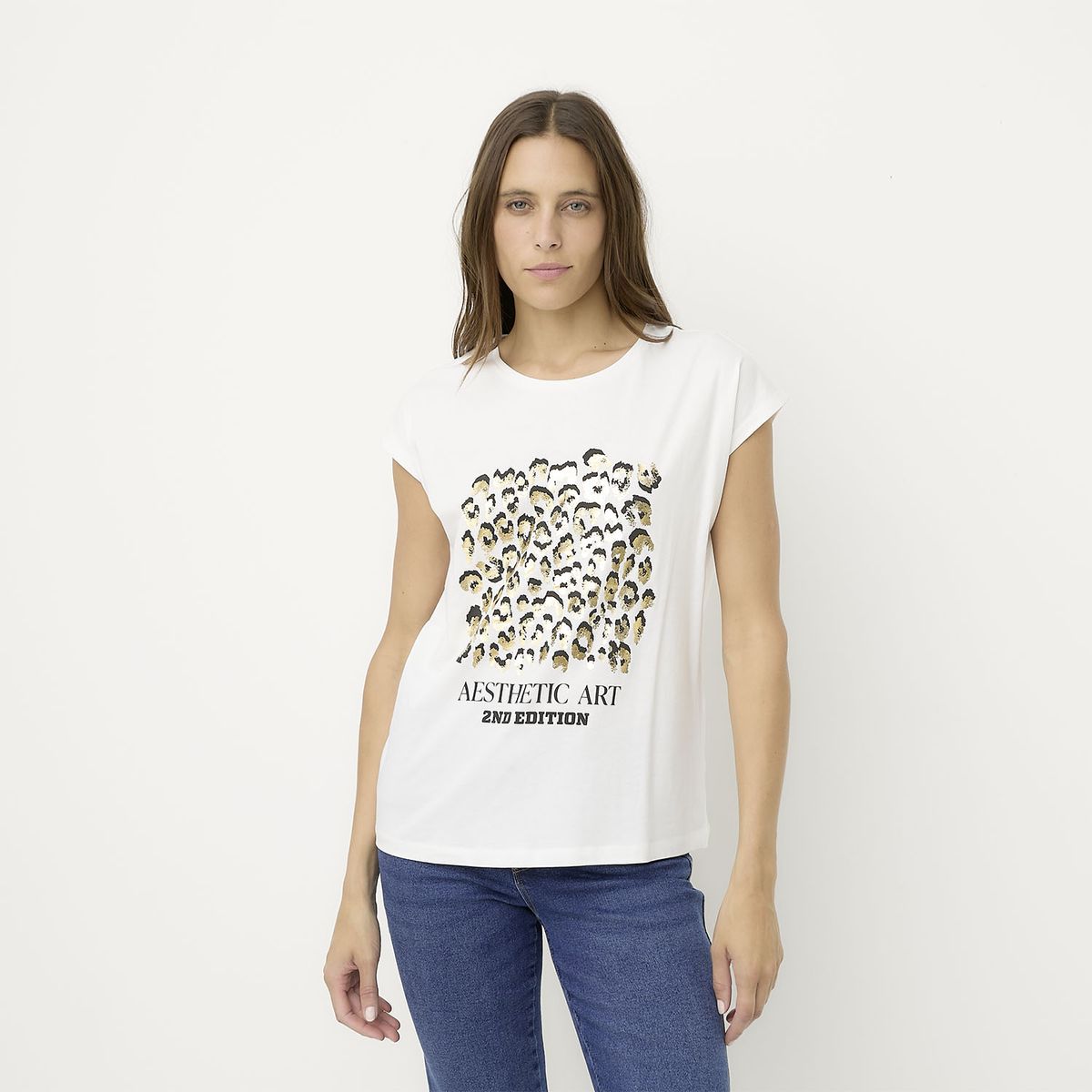 VERO MODA - Polera Estampada Manga Corta Mujer Vero Moda