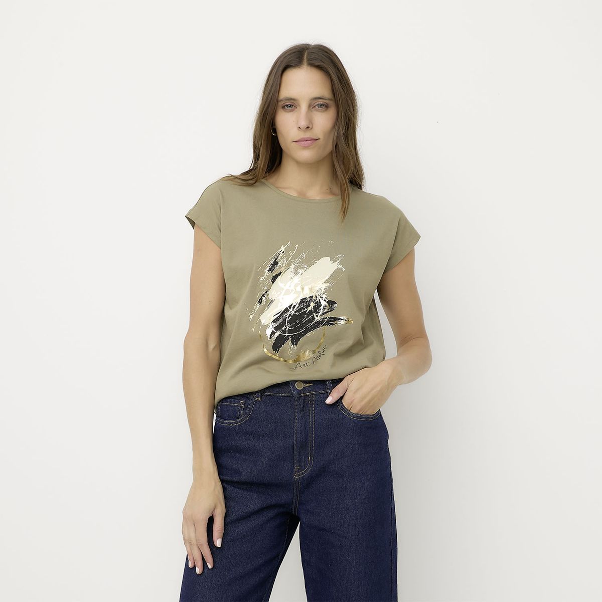 VERO MODA - Polera Estampada Manga Corta Mujer Vero Moda