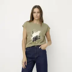 VERO MODA - Polera Estampada Manga Corta Mujer