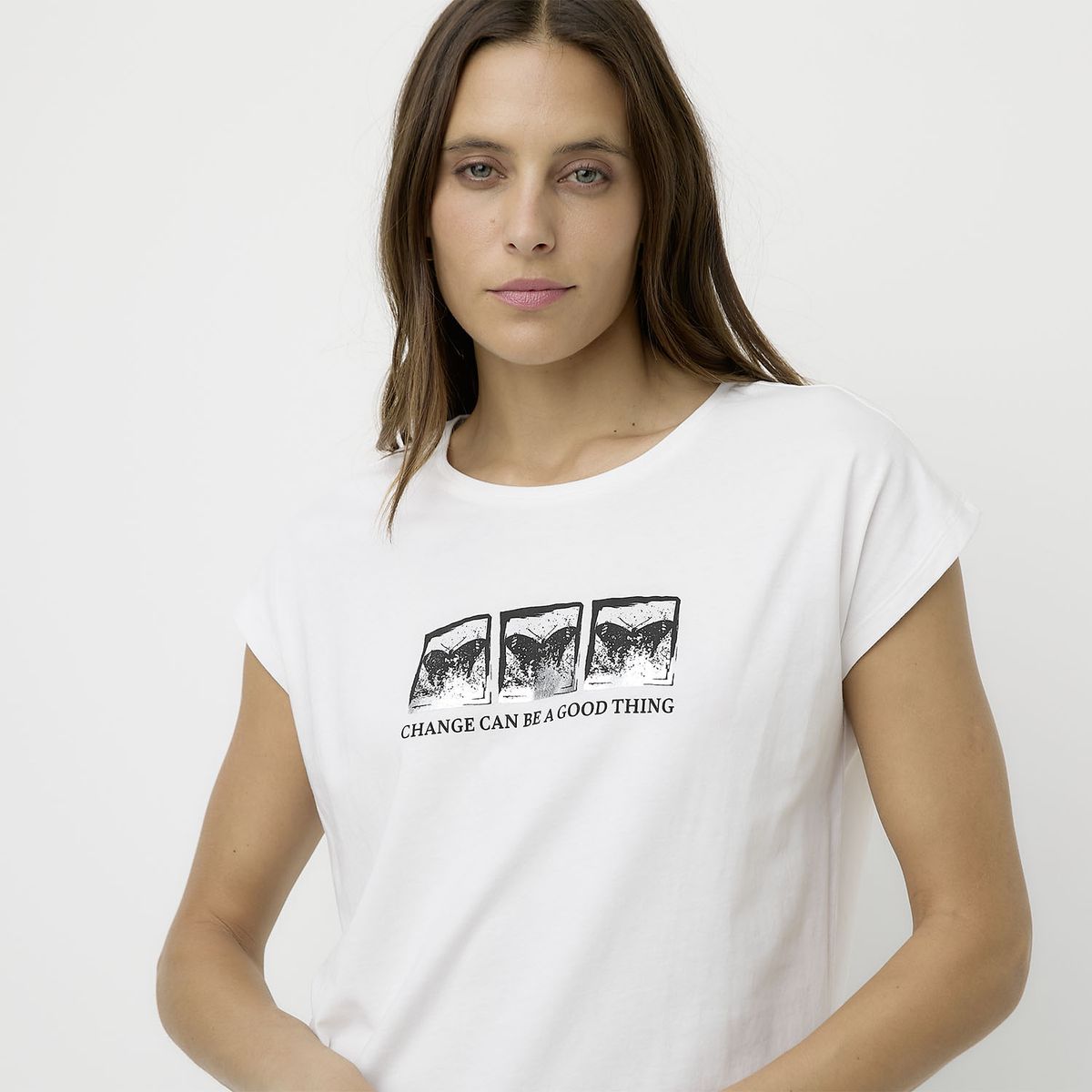 VERO MODA - Polera Estampada Manga Corta Mujer Vero Moda