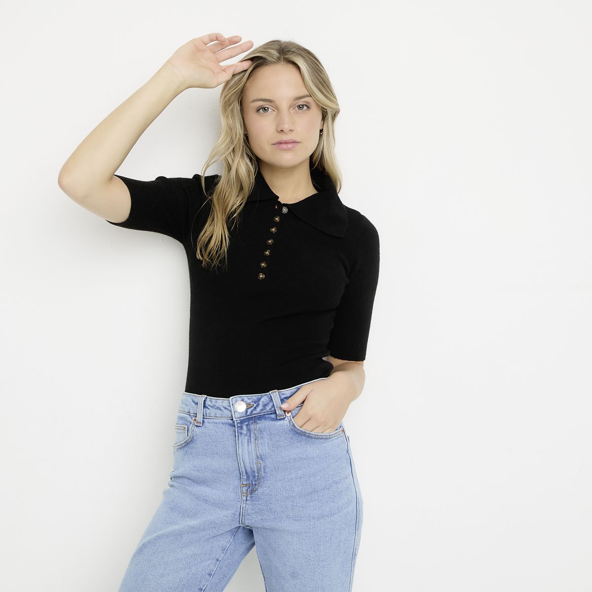 VERO MODA - Polera Botones Mujer Vero Moda