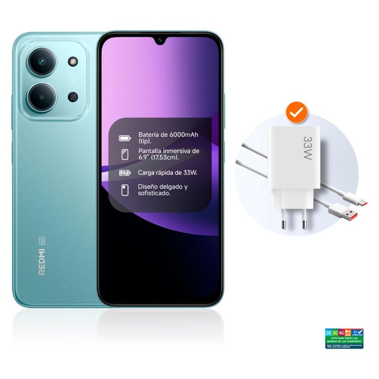 Celular Redmi 15C 5G 256GB Verde