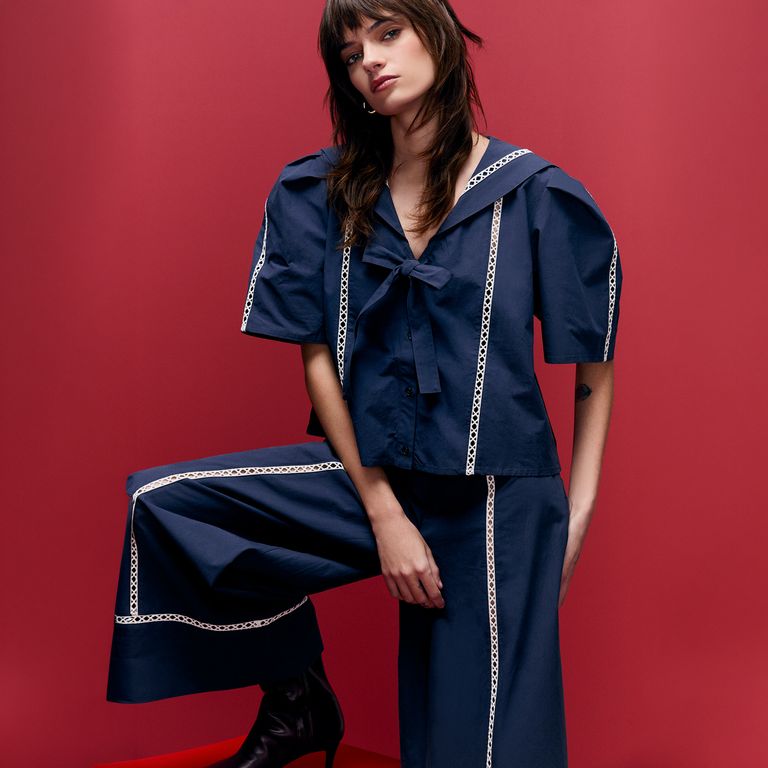 Blusa Marinera Rayas 100% Algodón Mujer