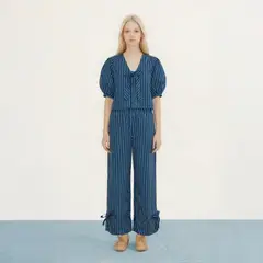 THE TINY BIG SISTER - Pantalón Rayas 100% Algodón Mujer