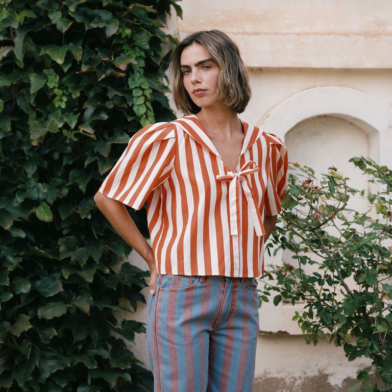 Blusa Marinera Rayas Mujer