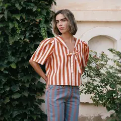 THE TINY BIG SISTER - Blusa Marinera Rayas Mujer