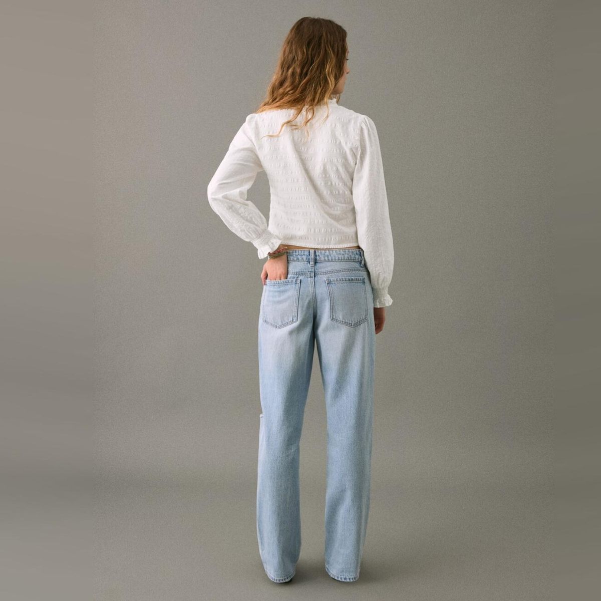 MANGO TEEN - Blusa Algodón Textura Mujer Mango Teen