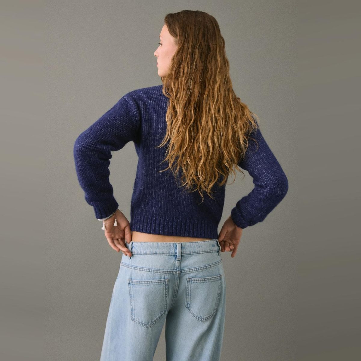 MANGO TEEN - Sweater Punto Bordado Mujer Mango Teen