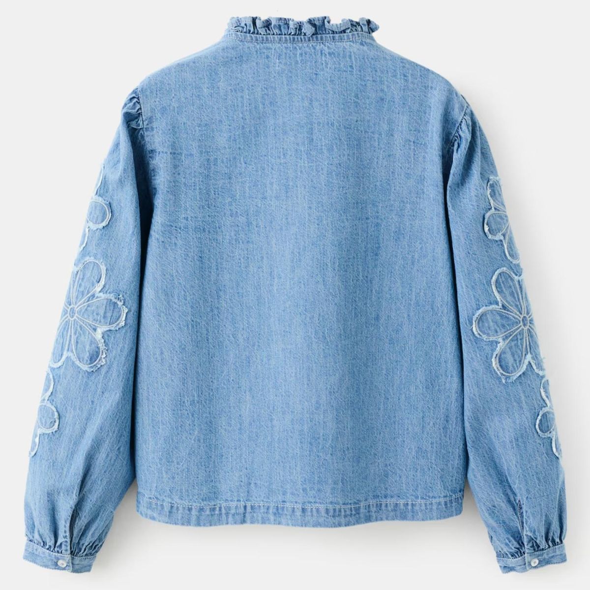 MANGO KIDS - Blusa Denim Bordada Niña Mango Kids