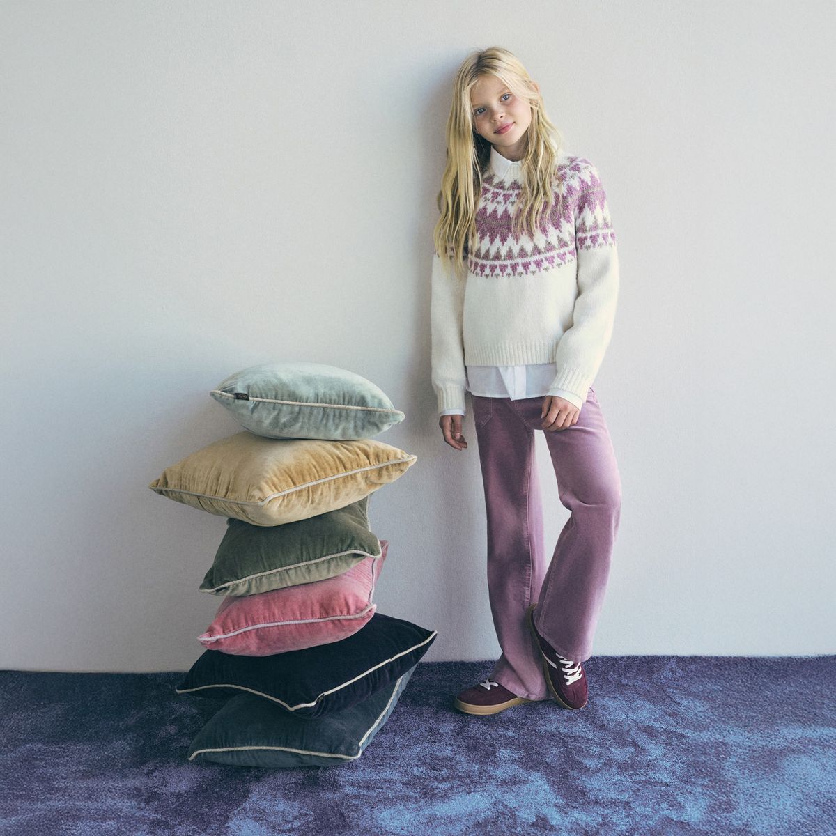 MANGO KIDS - Pantalón Flare Efecto Terciopelo Niña Mango Kids