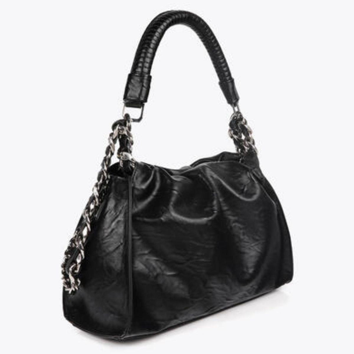 LOLA CASADEMUNT - Cartera Efecto Piel Arrugada con Detalles Metálicos Mujer Lola Casademunt