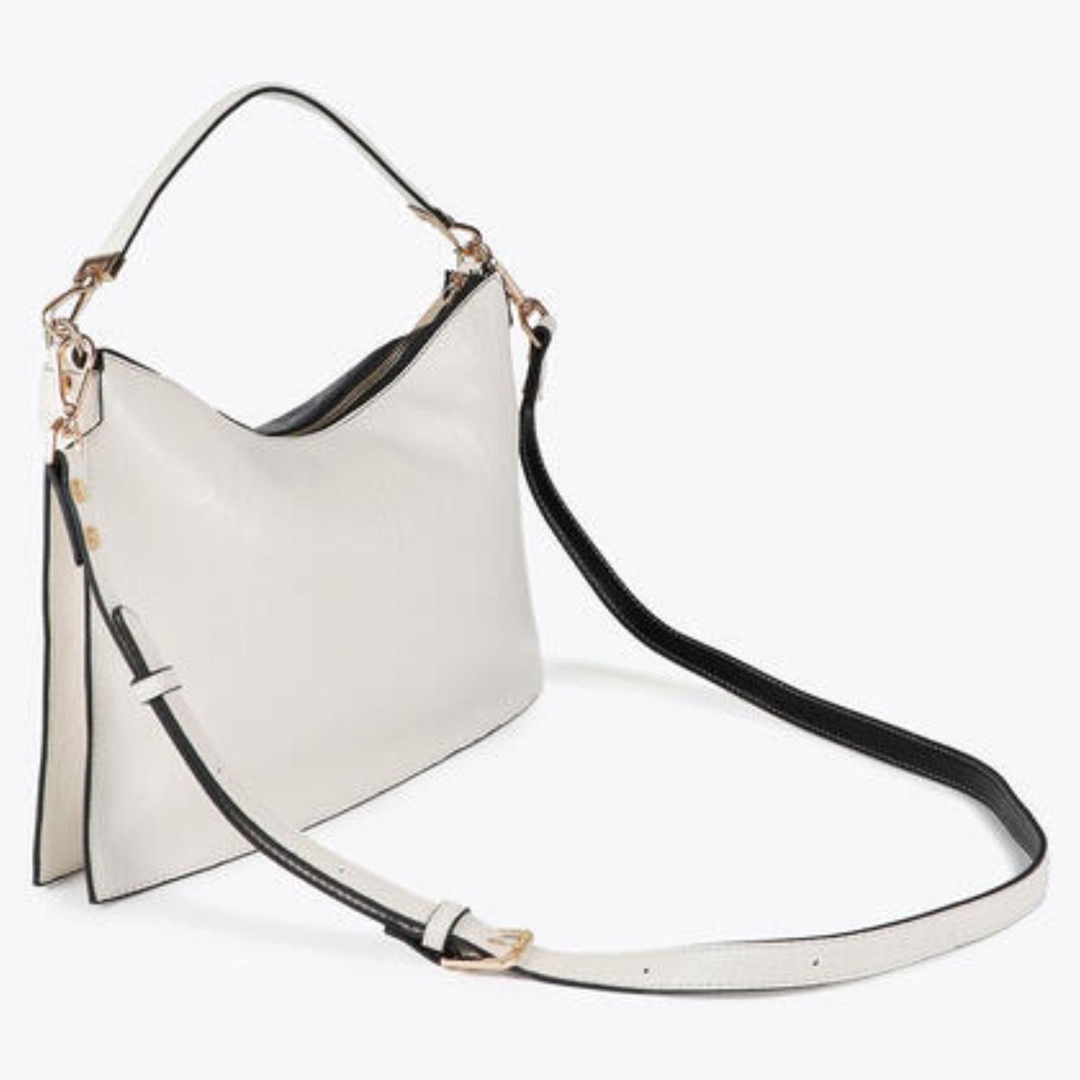 LOLA CASADEMUNT - Cartera Bandolera Efecto Piel Arrugada Bicolor Mujer Lola Casademunt