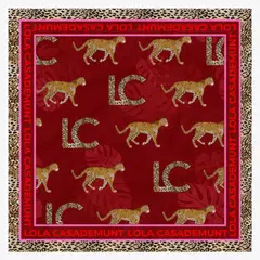 LOLA CASADEMUNT - Pañuelo Estampado Animal Print Mujer