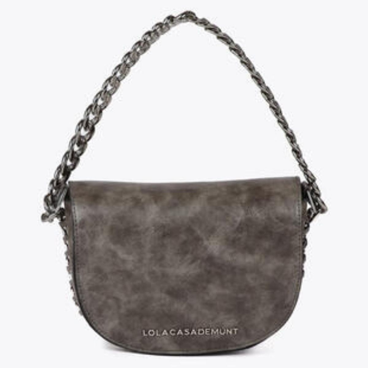 LOLA CASADEMUNT - Cartera Bandolera Efecto Piel Desgastada  Mujer Lola Casademunt