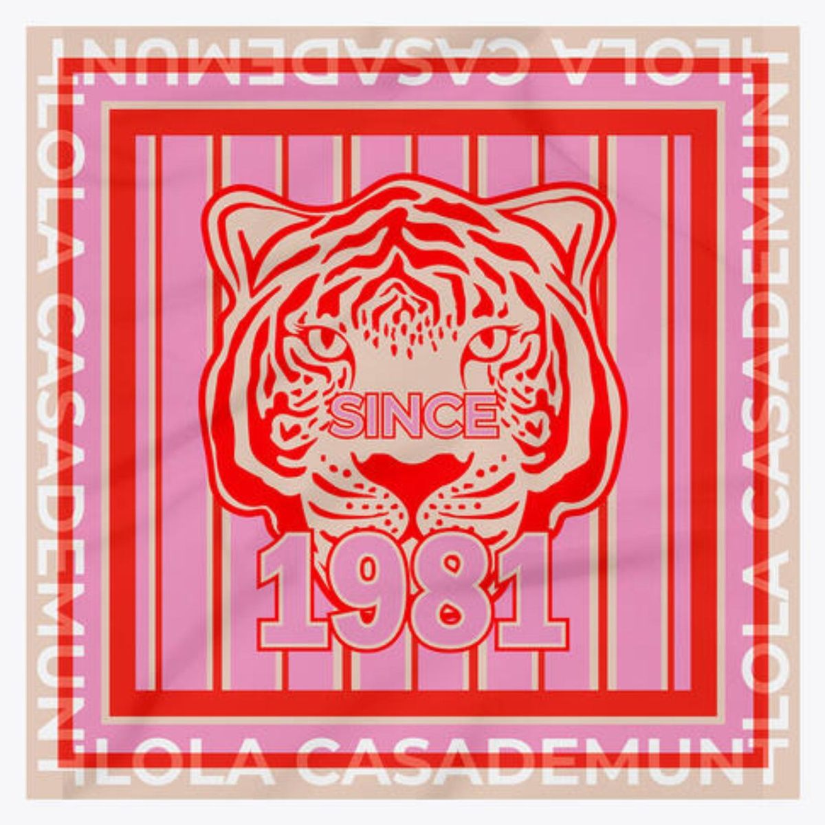 LOLA CASADEMUNT - Pañuelo Estampado Tigre Mujer Lola Casademunt