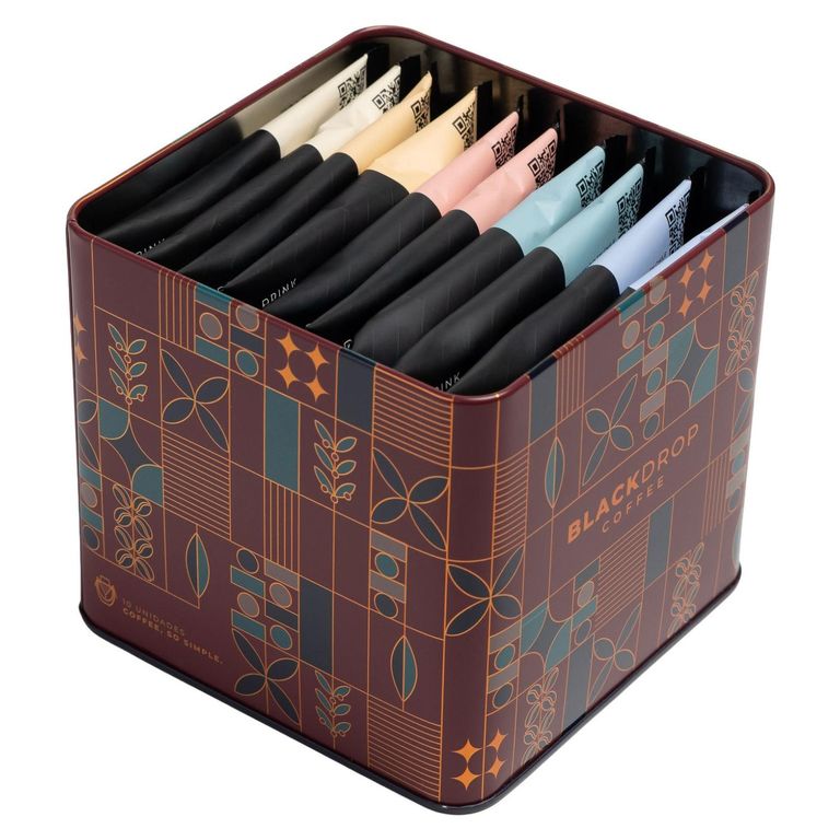 Caja 10 Drip Coffee Navidad Coffee Blackdrop