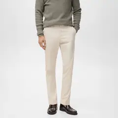MANGO MAN - Pantalón Prato Chino Cropped Tappered Hombre