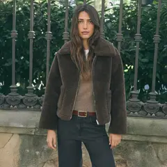 ESEOESE - Chaqueta Reversible Efecto Piel Mujer