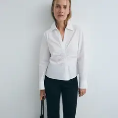 ESEOESE - Camisa Cruzada 100% Algodón Mujer
