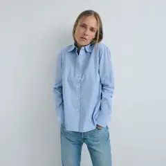 ESEOESE - Camisa Cruzada Rayas 100% Algodón Mujer
