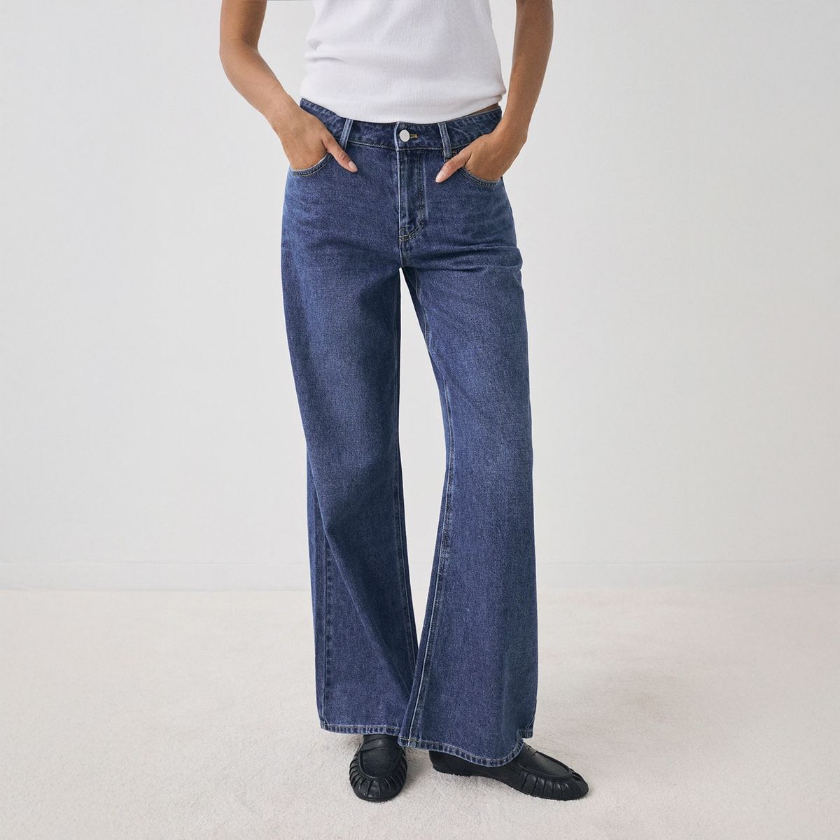 ESEOESE - Jeans Wide Algodón Mujer Eseoese