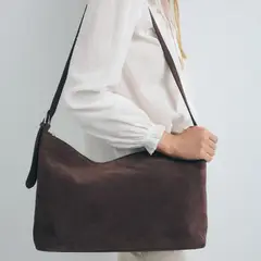 ESEOESE - Cartera Bandolera Suede 100% Mujer Cuero