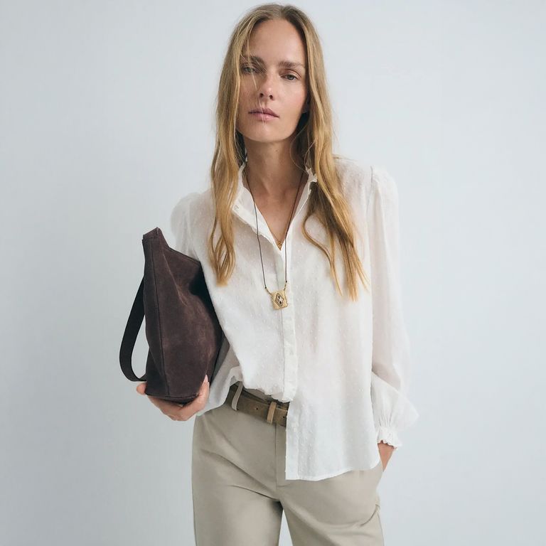 Blusa Volantes 100% Algodón Mujer