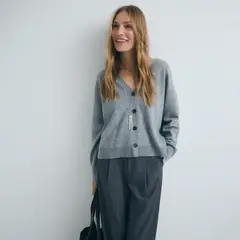 ESEOESE - Sweater Botones Lana Mujer