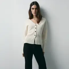 ESEOESE - Chaleco Botones Lana Mujer