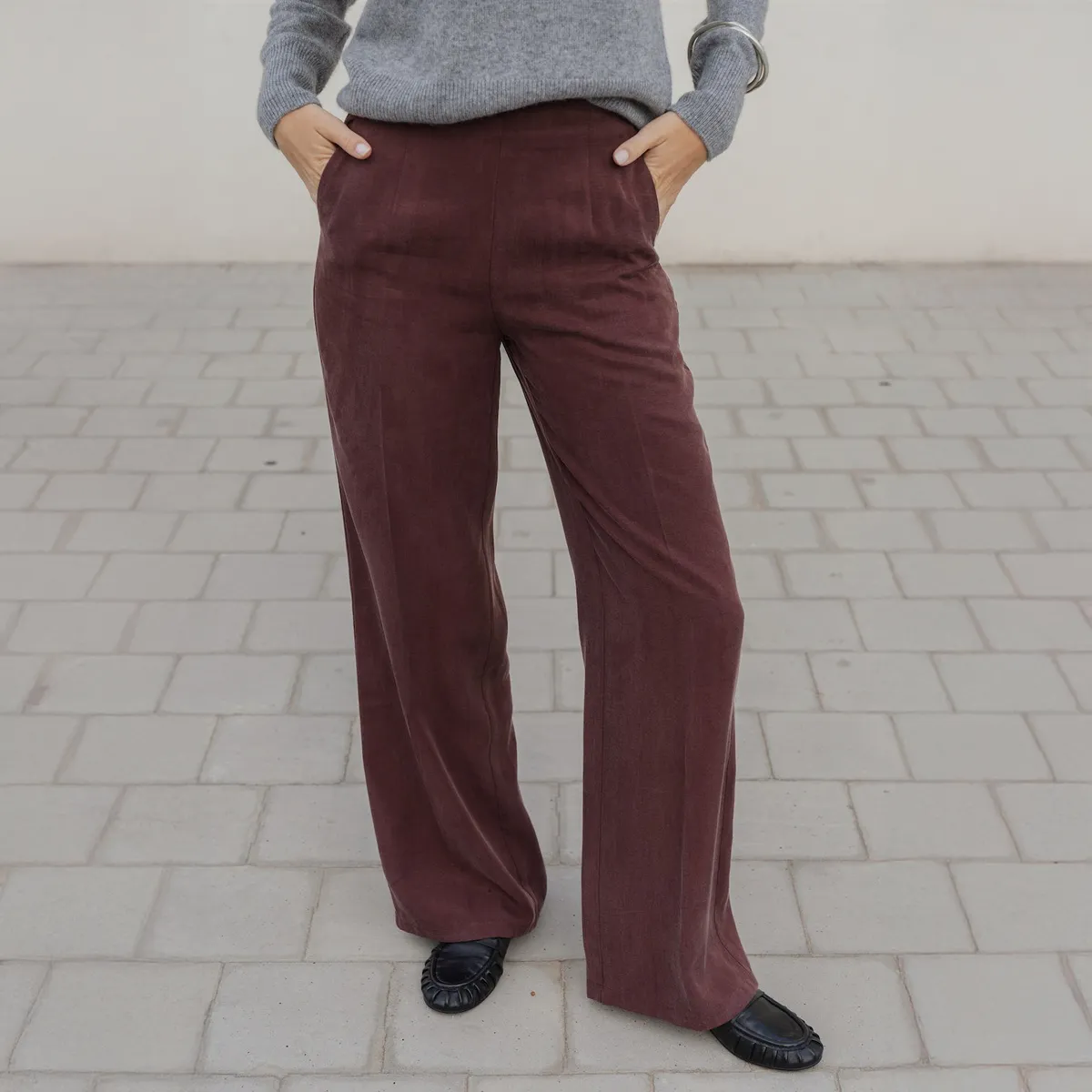 ESEOESE - Pantalón Fluido Mujer Eseoese