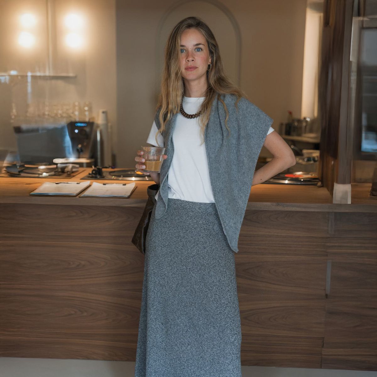 ESEOESE - Falda Larga Algodón Mujer Eseoese