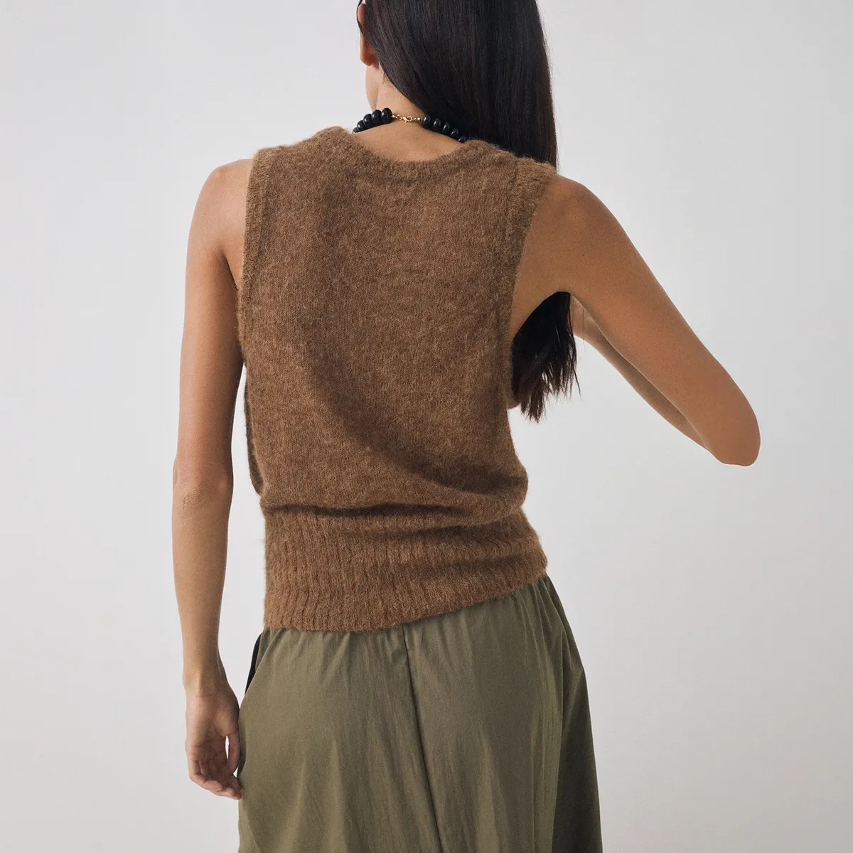 ESEOESE - Chaleco Sin Mangas Lana Alpaca Mujer Eseoese