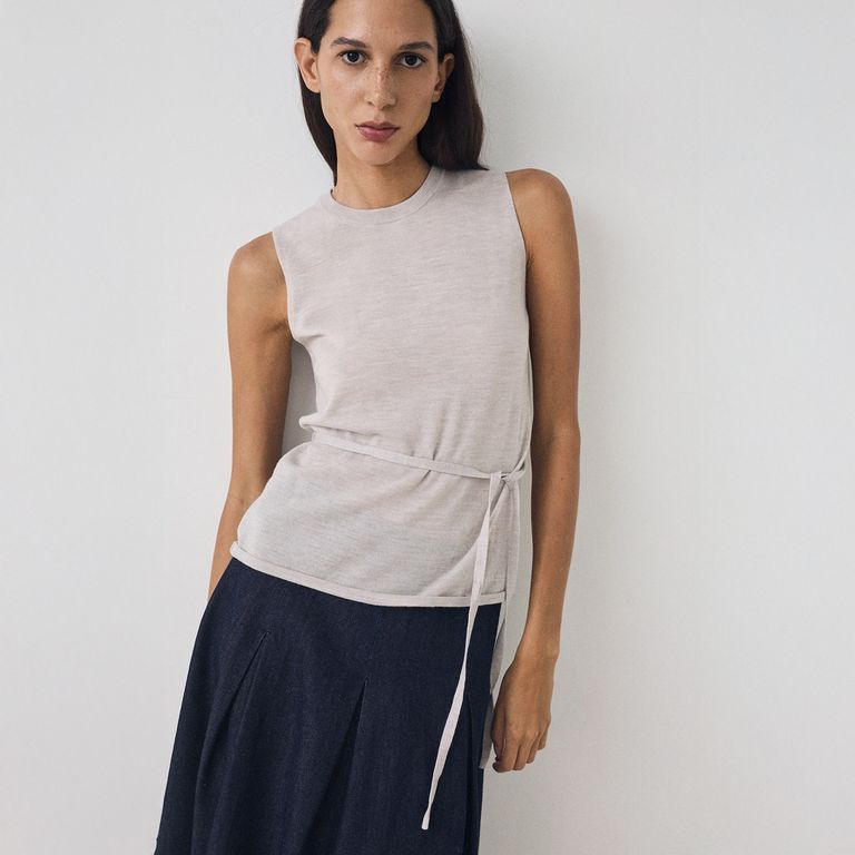 ESEOESE Top Amarra 100% Lana Mujer