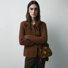 ESEOESE - Chaleco Tejido Botones Algodón Mujer